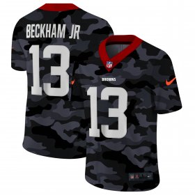 Cheap Cleveland Browns #13 Odell Beckham Jr. Men\'s Nike 2020 Black CAMO Vapor Untouchable Limited Stitched NFL Jersey