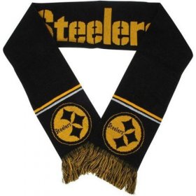 Wholesale Cheap Pittsburgh Steelers Ladies Metallic Thread Scarf Black