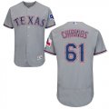 Wholesale Cheap Rangers #61 Robinson Chirinos Grey Flexbase Authentic Collection Stitched MLB Jersey