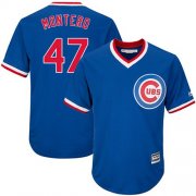Wholesale Cheap Cubs #47 Miguel Montero Blue Cooperstown Stitched Youth MLB Jersey