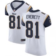 Wholesale Cheap Nike Rams #81 Gerald Everett White Men's Stitched NFL Vapor Untouchable Elite Jersey
