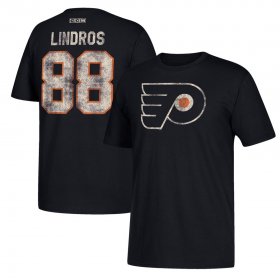 Wholesale Cheap Philadelphia Flyers #88 Eric Lindros CCM Retired Player Name & Number T-Shirt Black