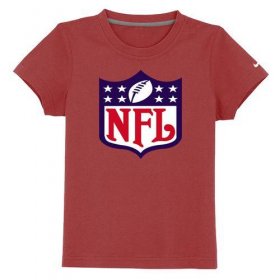 Wholesale Cheap NFL Logo Youth T-Shirt Red