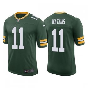 Wholesale Cheap Men\'s Green Bay Packers #11 Sammy Watkins Green Stitched Football Jersey