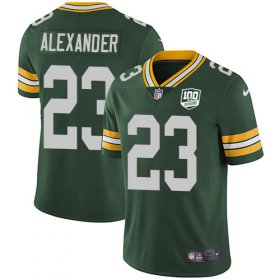 Wholesale Cheap Nike Packers #23 Jaire Alexander Green Team Color Men\'s 100th Season Stitched NFL Vapor Untouchable Limited Jersey