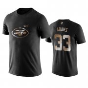 Wholesale Cheap Jets #33 Jamal Adams Black NFL Black Golden 100th Season T-Shirts