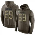 Wholesale Cheap NFL Men's Nike Green Bay Packers #69 David Bakhtiari Stitched Green Olive Salute To Service KO Performance Hoodie