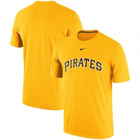 Wholesale Cheap Pittsburgh Pirates Nike Batting Practice Logo Legend Performance T-Shirt Gold
