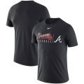 Wholesale Cheap Atlanta Braves Nike MLB Practice T-Shirt Anthracite