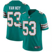 Wholesale Cheap Men's Miami Dolphins #53 Kyle Van Noy Aqua Green Alternate Stitched Vapor Untouchable Limited Jersey