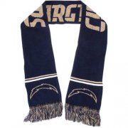 Wholesale Cheap Los Angeles Chargers Navy Blue Metallic Thread Scarf