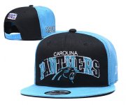 Wholesale Cheap Panthers Team Logo Black Blue 1995 100th Anniversary Adjustable Hat YD