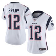 Wholesale Cheap Nike Patriots #12 Tom Brady White Women's Stitched NFL Vapor Untouchable Limited Jersey