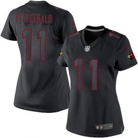 Wholesale Cheap Nike Cardinals #11 Larry Fitzgerald Black Impact Women\'s Stitched NFL Limited Jersey