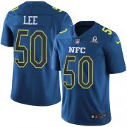 Wholesale Cheap Nike Cowboys #50 Sean Lee Navy Youth Stitched NFL Limited NFC 2017 Pro Bowl Jersey