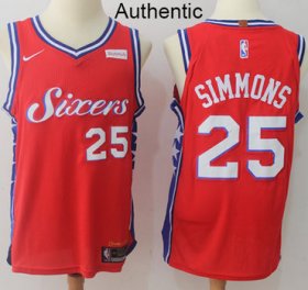 Wholesale Cheap Nike Philadelphia 76ers #25 Ben Simmons Red Statement Edition NBA Swingman Jersey NBA Authentic Jersey