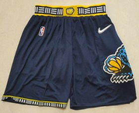 Wholesale Cheap Men\'s Memphis Grizzlies Black Nike 75th Anniversary Diamond 2021 Stitched Shorts