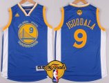 Wholesale Cheap Men's Golden State Warriors #9 Andre Iguodala Blue 2016 The NBA Finals Patch Jersey