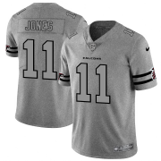 Wholesale Cheap Atlanta Falcons #11 Julio Jones Men's Nike Gray Gridiron II Vapor Untouchable Limited NFL Jersey
