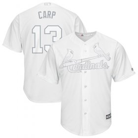 Wholesale Cheap Cardinals #13 Matt Carpenter White \"Carp\" Players Weekend Cool Base Stitched MLB Jersey