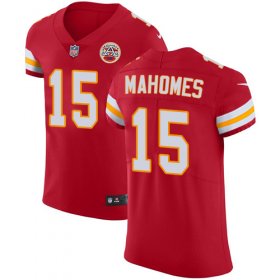 Wholesale Cheap Nike Chiefs #15 Patrick Mahomes Red Team Color Men\'s Stitched NFL Vapor Untouchable Elite Jersey