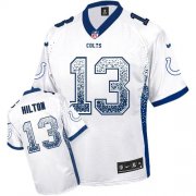 Wholesale Cheap Nike Colts #13 T.Y. Hilton White Men's Stitched NFL Elite Drift Fashion Jersey