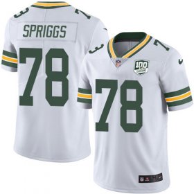 Wholesale Cheap Nike Packers #78 Jason Spriggs White Men\'s 100th Season Stitched NFL Vapor Untouchable Limited Jersey