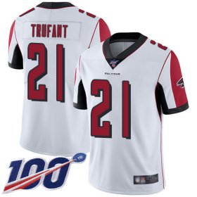 Wholesale Cheap Nike Falcons #21 Desmond Trufant White Men\'s Stitched NFL 100th Season Vapor Limited Jersey
