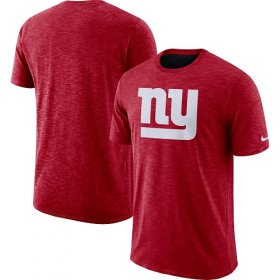 Wholesale Cheap Men\'s New York Giants Nike Red Sideline Cotton Slub Performance T-Shirt