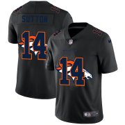 Wholesale Cheap Denver Broncos #14 Courtland Sutton Men's Nike Team Logo Dual Overlap Limited NFL Jersey Black