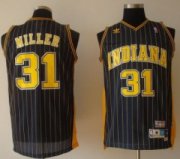 Wholesale Cheap Indiana Pacers #31 Reggie Miller Navy Blue Pinstirpe Swingman Throwback Jersey