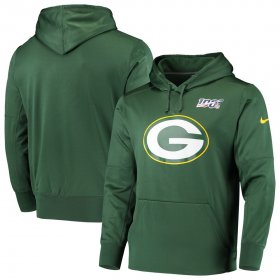 Wholesale Cheap Green Bay Packers Nike 100th Season Primary Logo Circuit Performance Pullover Hoodie Green