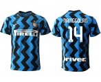 Wholesale Cheap Men 2020-2021 club Inter Milan home aaa versio 14 blue Soccer Jerseys