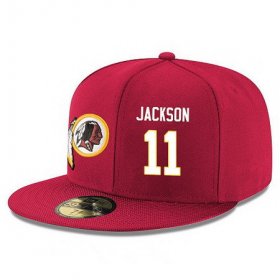 Wholesale Cheap Washington Redskins #11 DeSean Jackson Snapback Cap NFL Player Red with White Number Stitched Hat