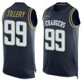 Wholesale Cheap Nike Chargers #99 Jerry Tillery Navy Blue Team Color Men's Stitched NFL Limited Tank Top Jersey