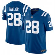 Wholesale Cheap Men's Indianapolis Colts #28 Jonathan Taylor Blue 2023 F.U.S.E Vapor Untouchable Stitched Football Jersey