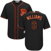 Wholesale Cheap Giants #9 Matt Williams Black Team Logo Fashion Stitched MLB Jersey