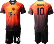 Wholesale Cheap Bayern Munchen #10 Robben FIFA 19AD Memorial Edition Soccer Club Jersey