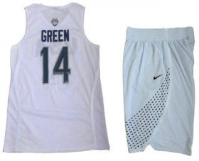 Wholesale Cheap 2016 Olympics Team USA Men\'s #14 Danny Green White Revolution 30 Swingman Basketball Jersey With Shorts