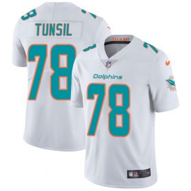 Wholesale Cheap Nike Dolphins #78 Laremy Tunsil White Men\'s Stitched NFL Vapor Untouchable Limited Jersey