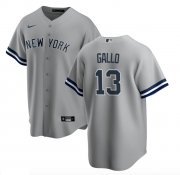 Wholesale Cheap New York Yankees #13 Joey Gallo Men's Nike Gray Road MLB Jersey