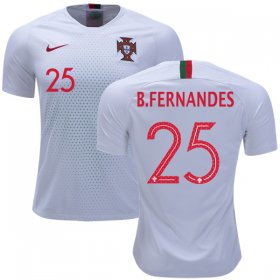 Wholesale Cheap Portugal #25 B.Fernandes Away Soccer Country Jersey