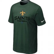 Wholesale Cheap Nike New Orleans Saints Big & Tall Critical Victory NFL T-Shirt Dark Green