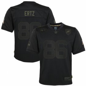 Cheap Philadelphia Eagles #86 Zach Ertz Nike Youth 2020 Salute to Service Game Jersey Black