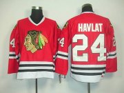 Wholesale Cheap Blackhawks #24 Martin Havlat Red CCM Throwback Stitched NHL Jersey