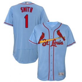 Wholesale Cheap Cardinals #1 Ozzie Smith Light Blue Flexbase Authentic Collection Stitched MLB Jersey