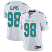 Wholesale Cheap Nike Dolphins #98 Raekwon Davis White Youth Stitched NFL Vapor Untouchable Limited Jersey