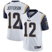 Wholesale Cheap Nike Rams #12 Van Jefferson White Men's Stitched NFL Vapor Untouchable Limited Jersey