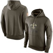 Wholesale Cheap Men's New Orleans Saints Nike Olive Salute To Service KO Performance Hoodie