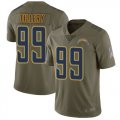 Wholesale Cheap Nike Chargers #99 Jerry Tillery Olive Men's Stitched NFL Limited 2017 Salute to Service Jersey